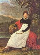 unknow artist Portrait de Caroline Bonaparte oil painting reproduction